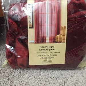 2 Sheer stripe window panel